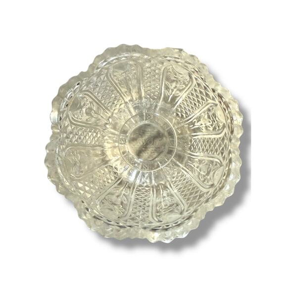 Avon Fostoria Glass Candle Holder - Picture 3 of 3